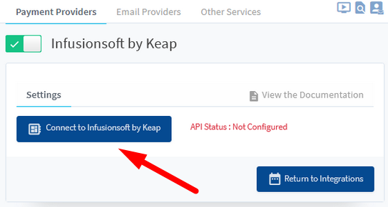 Infusionsoft by Keap (Payment Provider) Integration with WishList Member - Connection