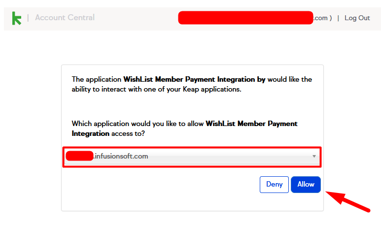 Infusionsoft by Keap (Payment Provider) Integration with WishList Member - Connection