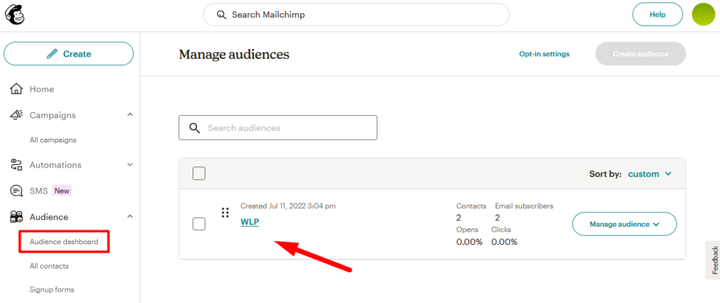 MailChimp Integration with WishList Member - Audiences/Lists