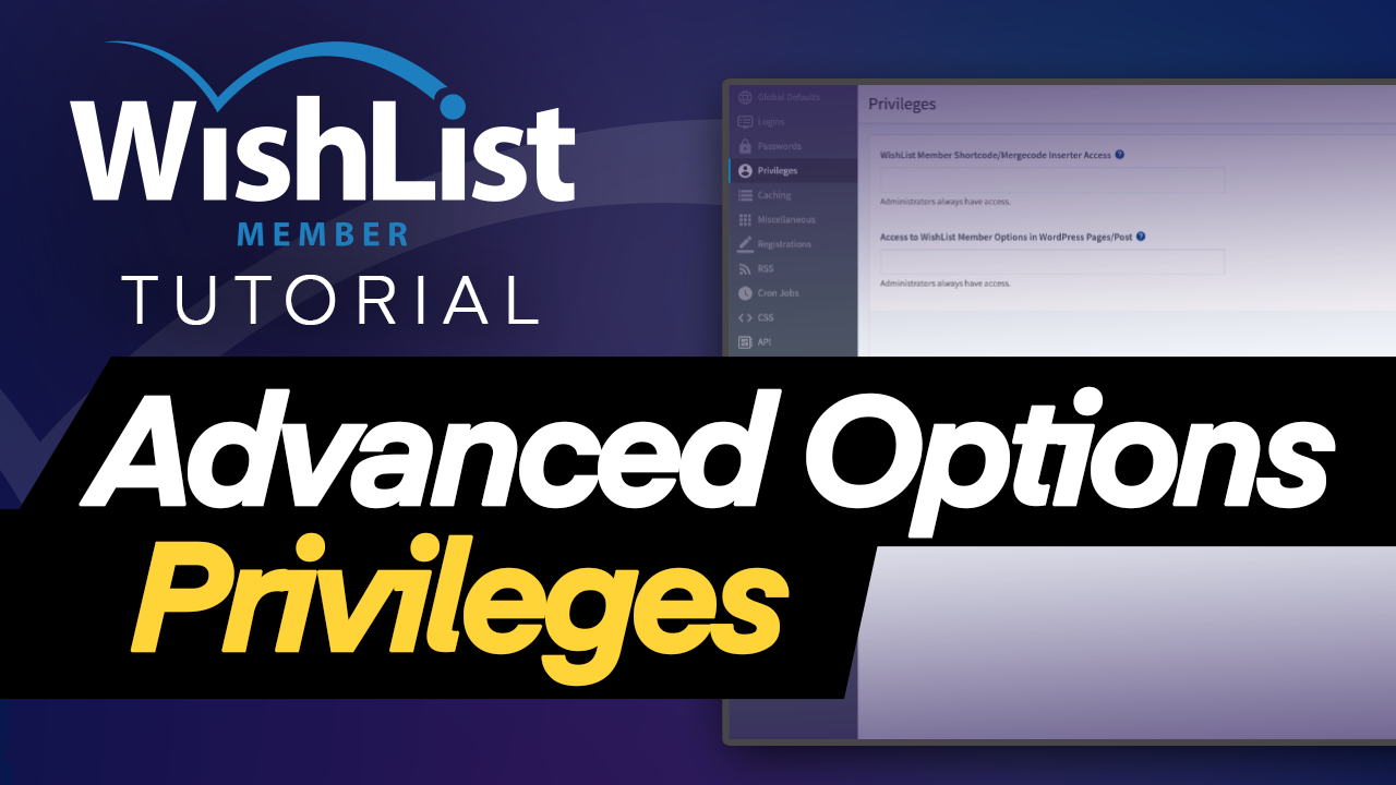 Read more about the article Advanced Options – Privileges