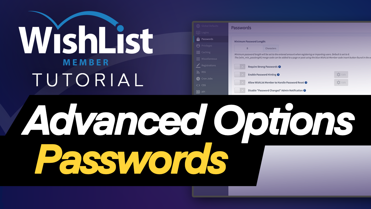 Read more about the article Advanced Options – Passwords