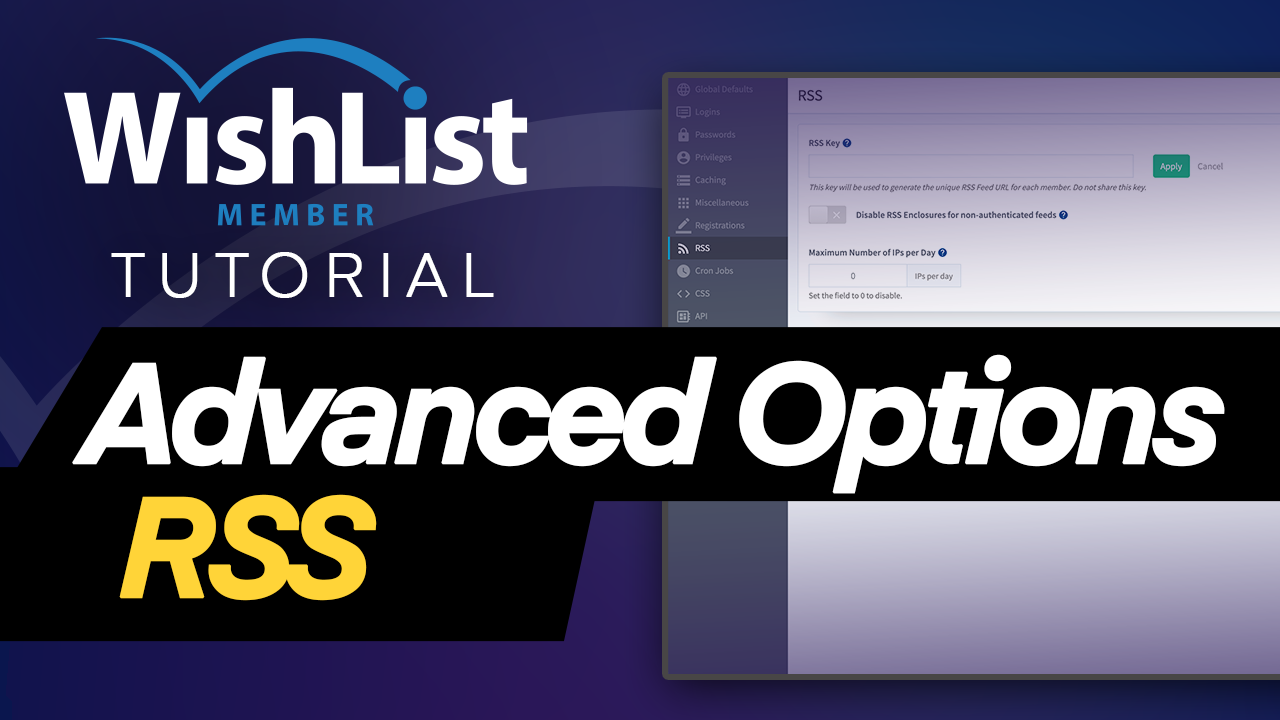 Read more about the article Advanced Options – RSS