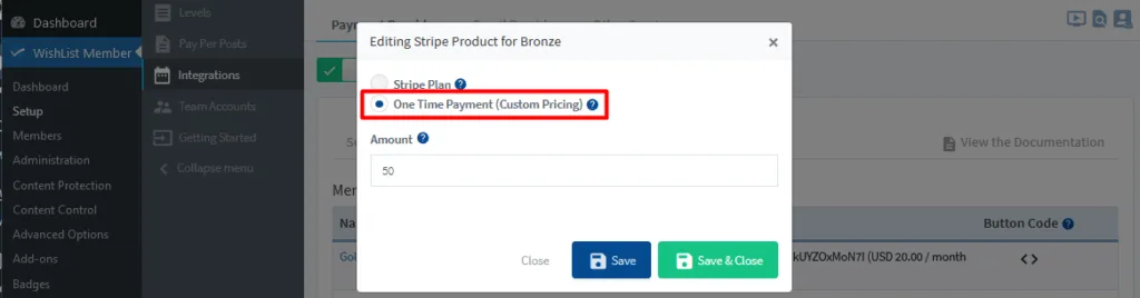 image - WordPress Membership Plugin - Membership Sites Stripe Integration with WishList Member - Create and Accept Coupon Codes and Promo Codes - One-off Payments