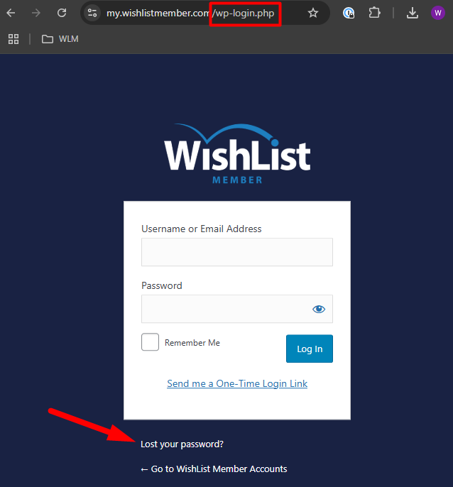 Emails Not Being Sent Within WishList Member - Lost Your Password