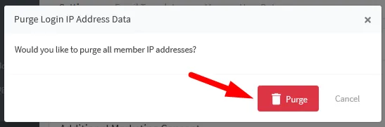 image - WordPress Membership Plugin - Membership Sites Disable IP Address Tracking / Purge Member IP Addresses in WishList Member - Purge Data