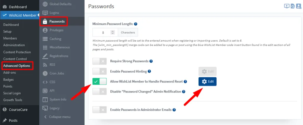 image - WordPress Membership Plugin - Membership Sites Reset Password Email - Allow WishList Member to Handle Password Reset