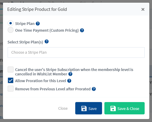 WishList Member Integration with Stripe