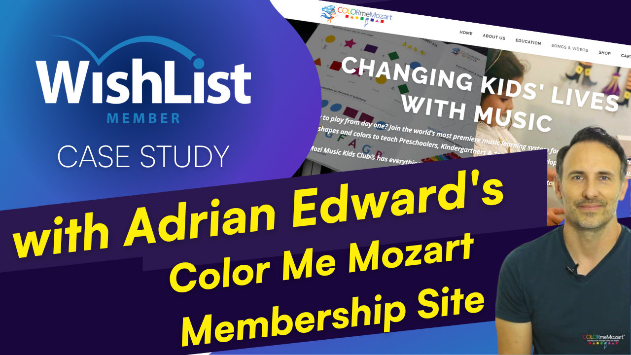Read more about the article Color Me Mozart: An Online Music Academy for Children built with WishList Member