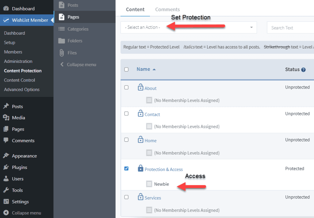 Content Protection - WordPress Membership Plugin - Membership Sites content protection