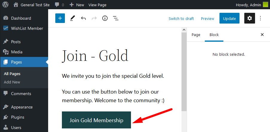 Paid Registration for membership - WishList Member