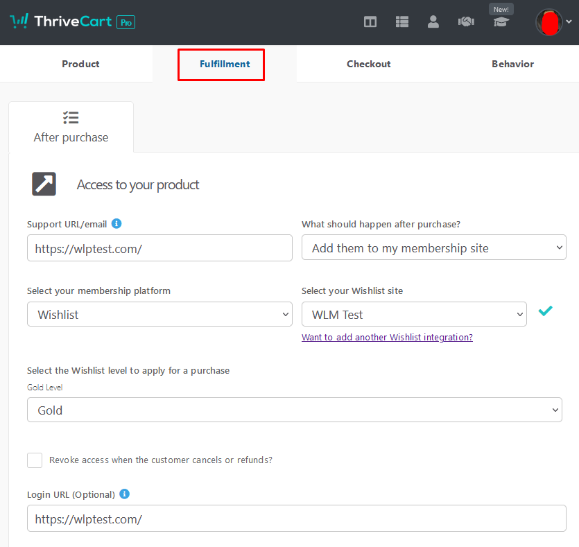 Integrate with ThriveCart - WishList Member
