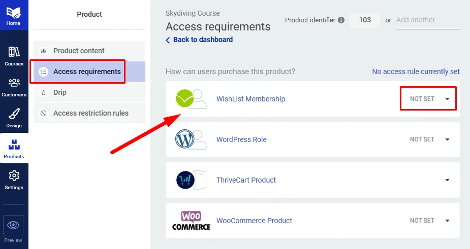 Thrive Apprentice - WishList Member Integration