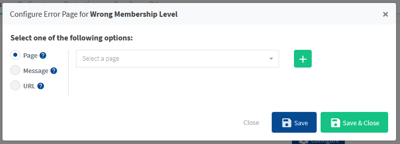 Wrong Membership Level Page - WishList Member