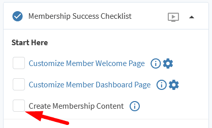 Membership Success Checklist - WishList Member