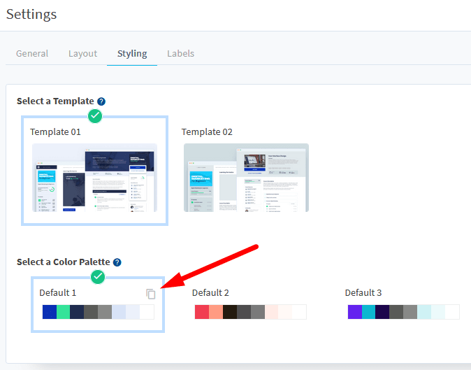 Courses - Select a Color Palette