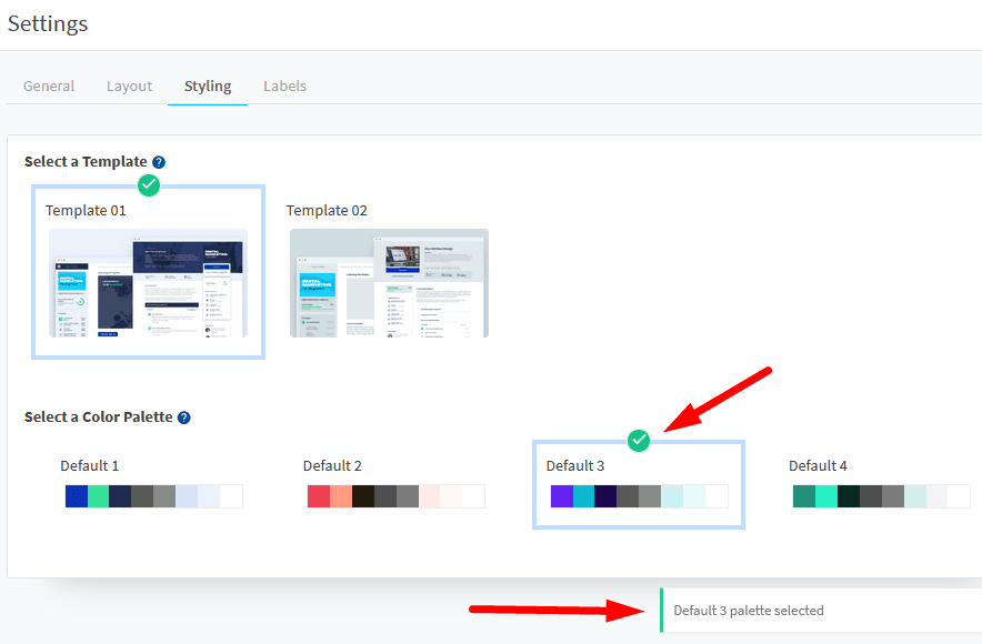 Courses - Select a Color Palette