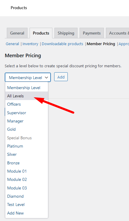 WooCommerce Global Member Pricing - WishList Member