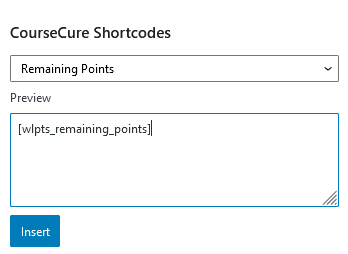 A Summary of CourseCure Shortcodes - Remaining Points