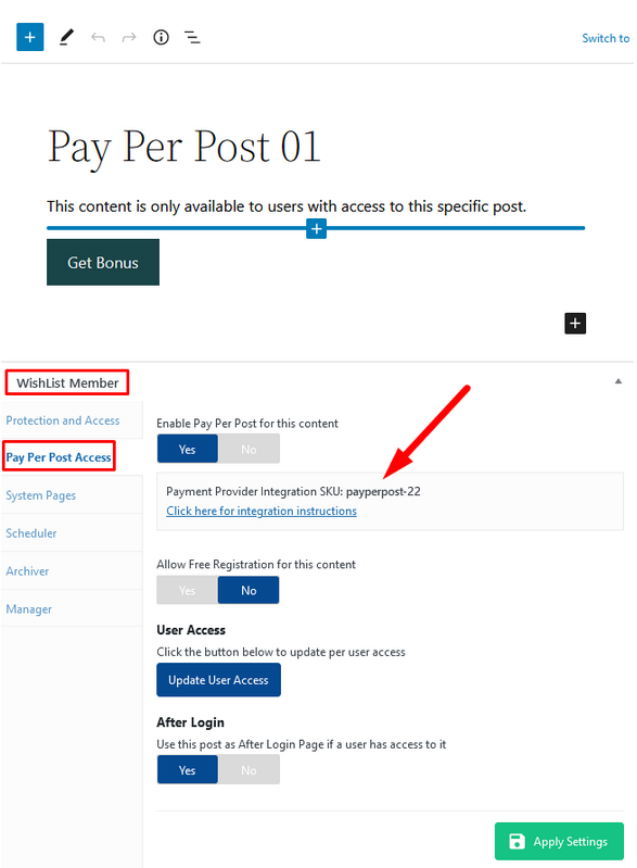 WishList Member Pay Per Post