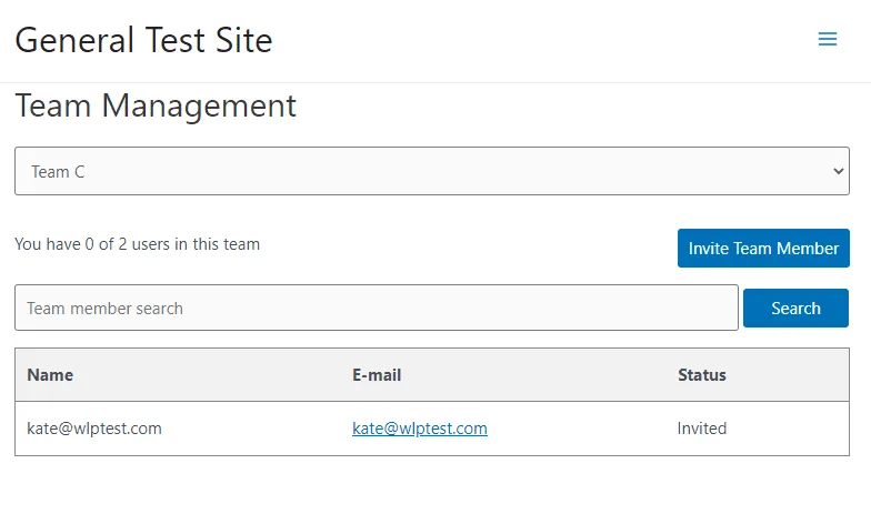 - WordPress Membership Plugin - Membership Sites Team Accounts - Team Management