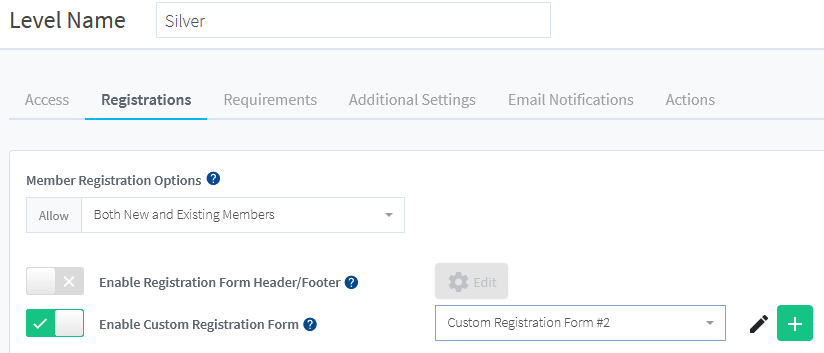custom registration form - WishList Member