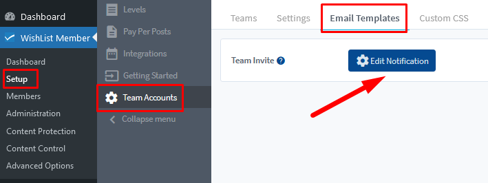 Team Accounts - Email Templates