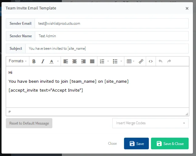 - WordPress Membership Plugin - Membership Sites Team Accounts - Email Templates