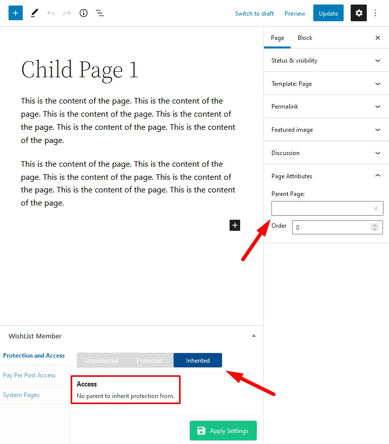 - WordPress Membership Plugin - Membership Sites Inherit Protection WishList Member