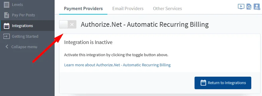 Enabling Authorize.net in WishList Member