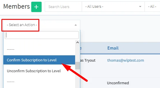 - WordPress Membership Plugin - Membership Sites Editing Member Level Status in WishList Member - Confirm