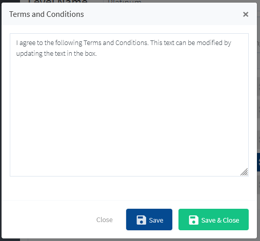 Terms and Conditions - WishList Member