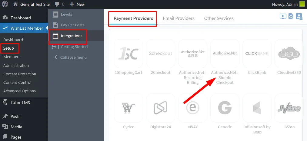 - WordPress Membership Plugin - Membership Sites Enable Authorize.net - Simple Checkout inside WishList Member