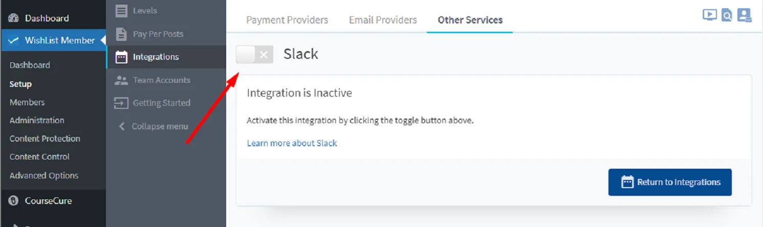 Slack-1 - WordPress Membership Plugin - Membership Sites Enable Slack Integration with WishList Member