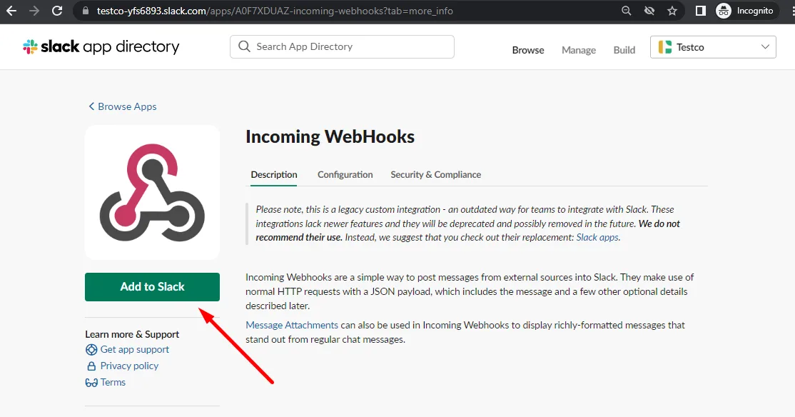 Slack3-1 - WordPress Membership Plugin - Membership Sites Slack Integration with WishList Member - Incoming Webhook URL