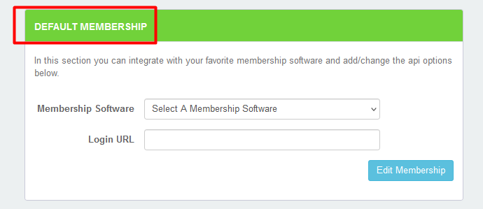 PayBlue - Default Membership