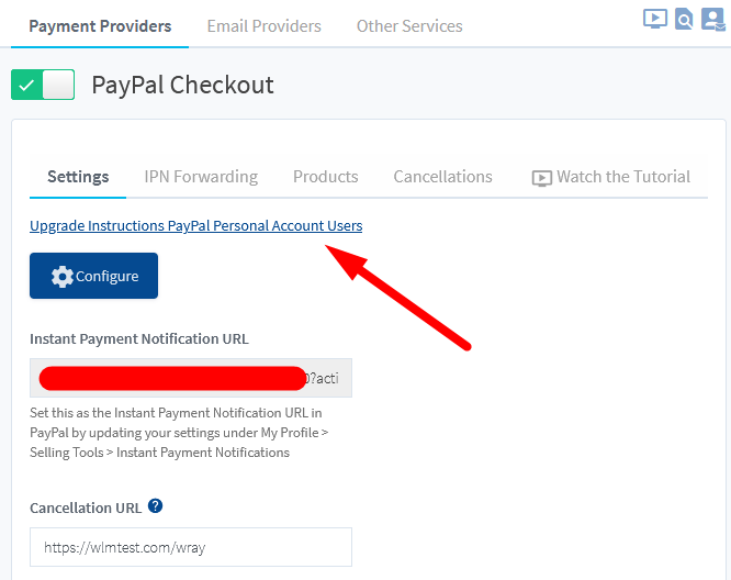 PayPal Integration - Upgrade to Business Account