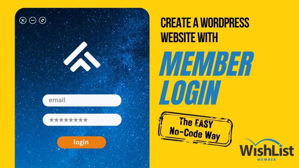Create a website with membership login