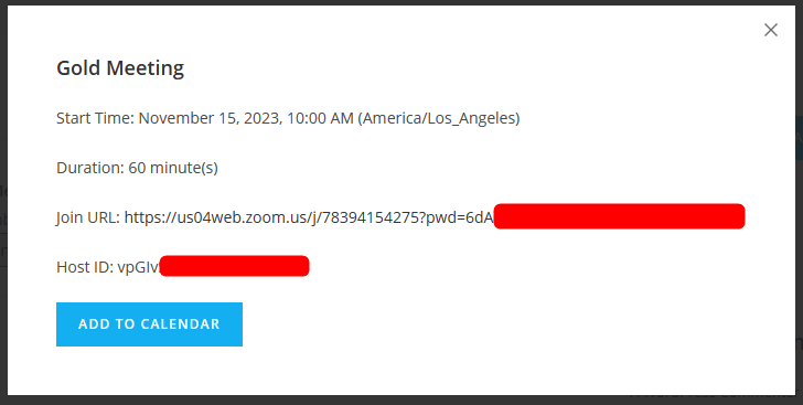 WishList Member Integration with Zoom - Member Details Button