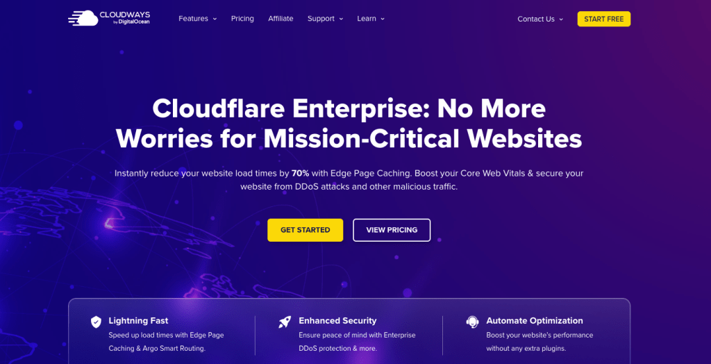 Cloudways Cloudflare Enterprise Hosting