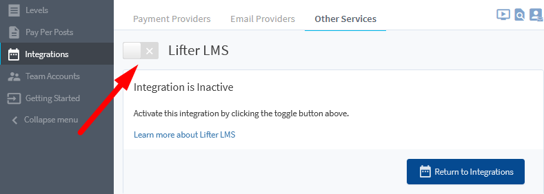 Lifter LMS Integration with WishList Member - Enable integration