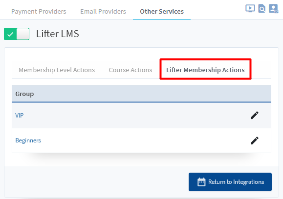 Lifter LMS Integration with WishList Member - Lifter Membership Actions