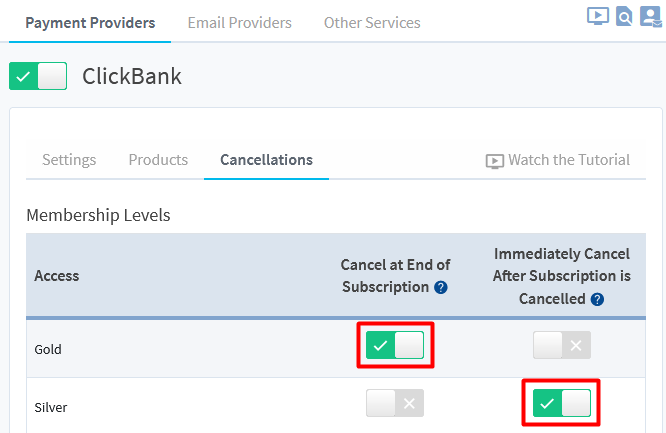 ClickBank Integration with WishList Member - Cancellations