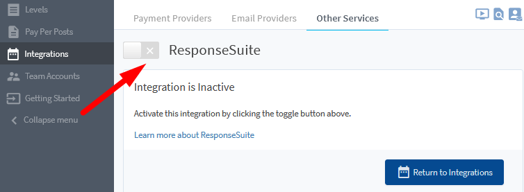 ResponseSuite Integration with WishList Member - Enable