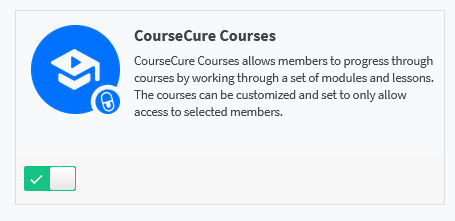 CourseCure Add-ons for WishList Member - Enable