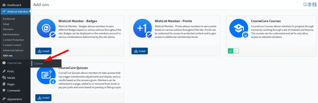 image-1 - WordPress Membership Plugin - Membership Sites CourseCure Add-ons for WishList Member