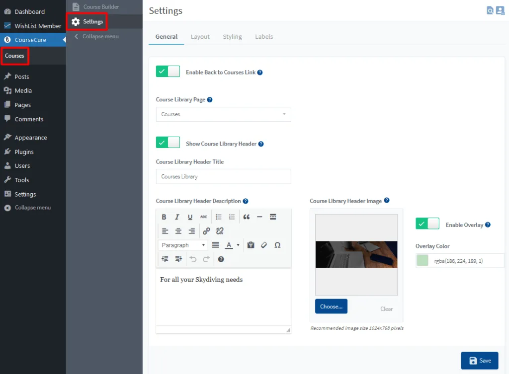 image-20 - WordPress Membership Plugin - Membership Sites CourseCure - Courses Add-on Settings