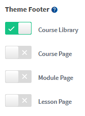 CourseCure Courses - Course Theme Footer
