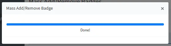 CourseCure Badges - Badge Mass/Add Remove