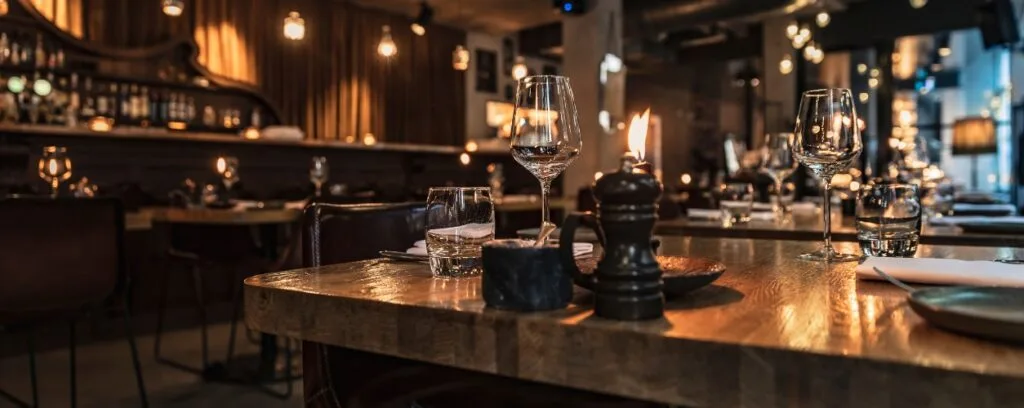 Restaurant - WordPress Membership Plugin - Membership Sites Dark, luxurious restaurant interior