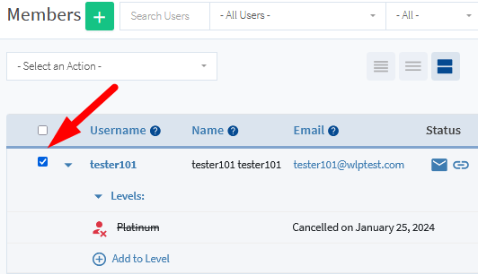 WishList Member - Uncancel from Level